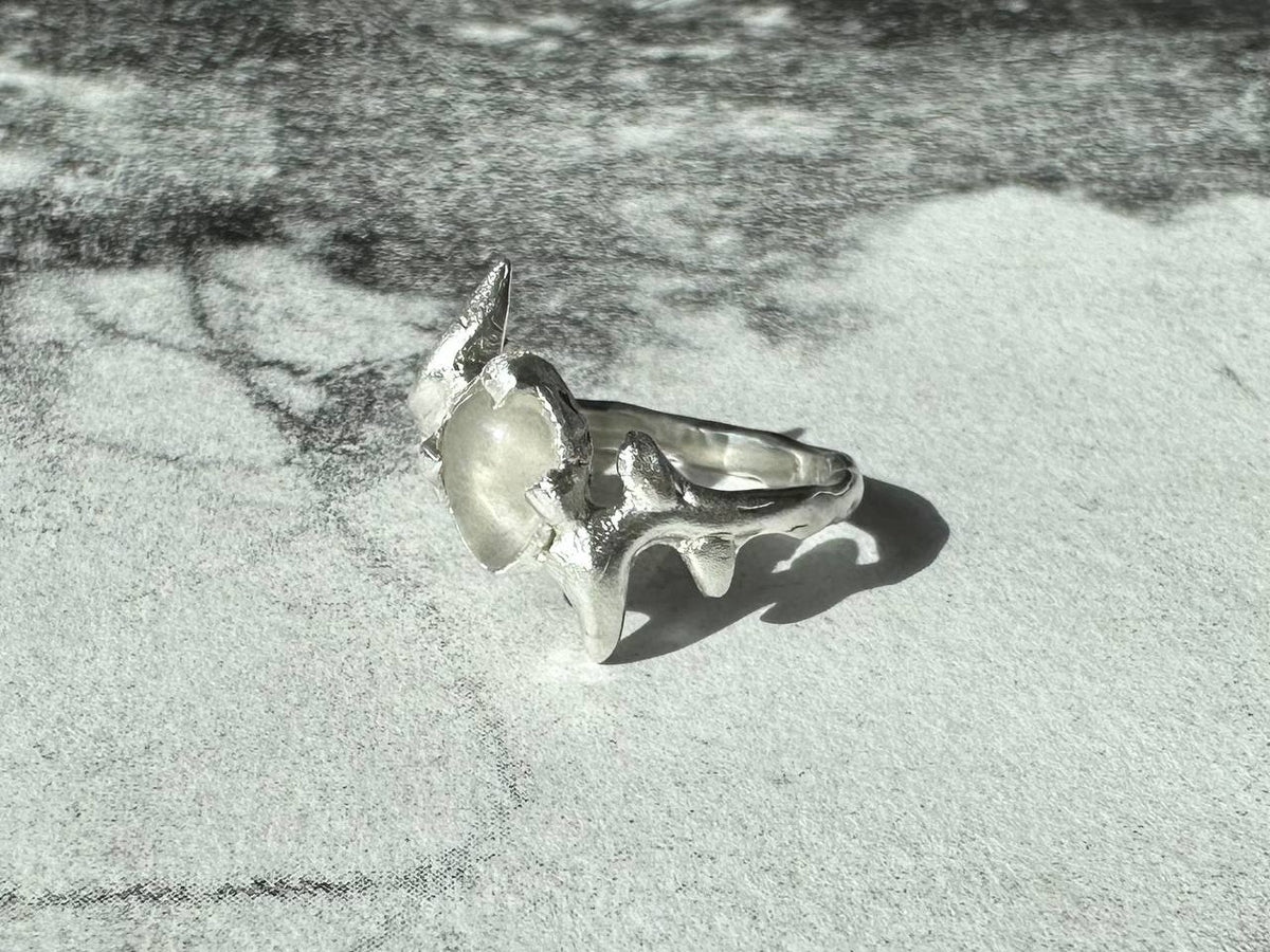Rock crystal ring