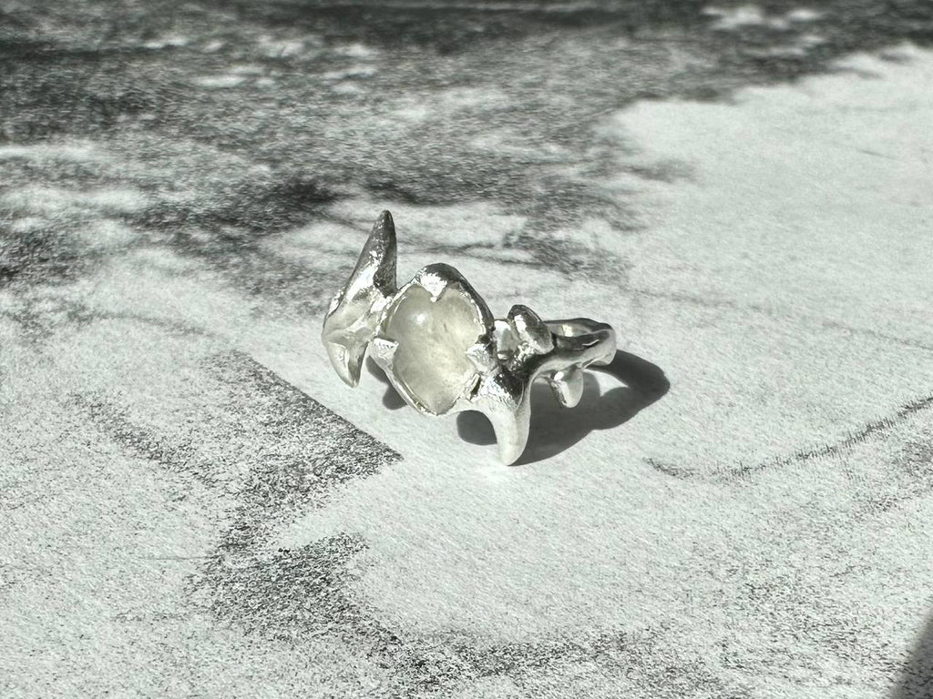 Rock crystal ring