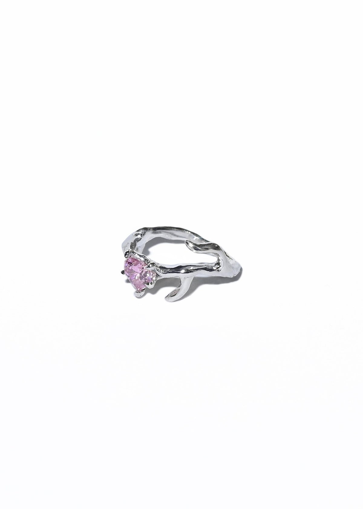 Heart cubic zirconia ring