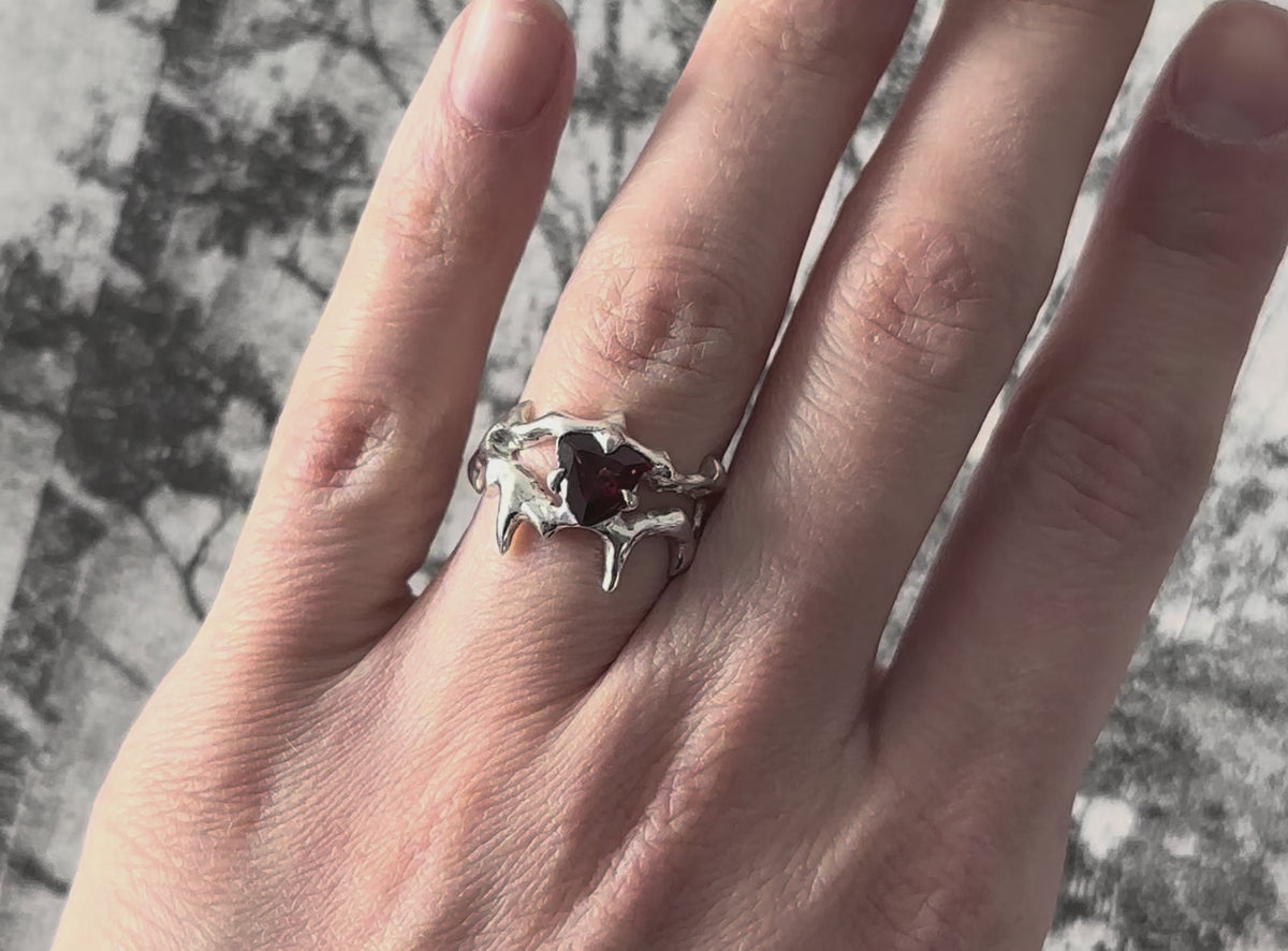 SP garnet ring